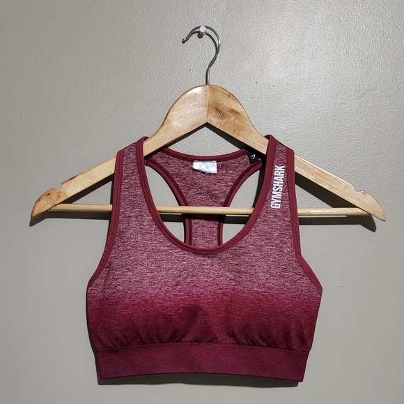 Gymshark Adapt Pink Ombre Dip Dye Seamless Racer Back Sports Bra - Picture 2 of 7